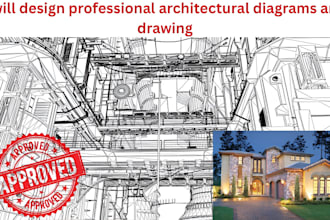 design  professional architectural diagrams and drawings