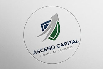 design minimalist logo financial advisors and consultants