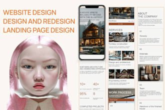 design a clean mobile one page website or taplink