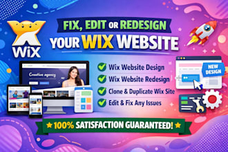 fix wix website design edit wix website redesign clone wix website design
