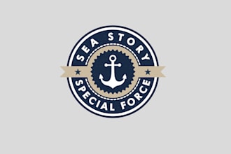 create graceful and fantastic nautical logo design