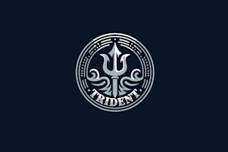 create exclusive and marvelous poseidon logo design