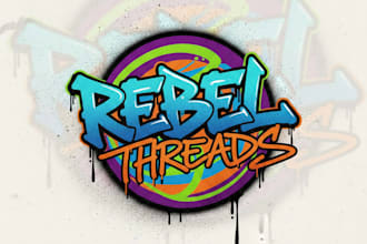 design a custom graffiti logo for your brand