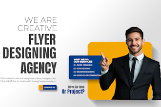 create flyer design, marketing flyer, business flyer design