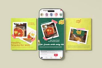 design your food brand logo, illustration and brand guidelines
