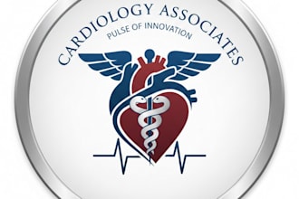 design a professional cardiologist logo for your clinic or brand