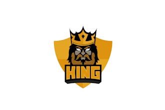 create creative and good looking king logo design