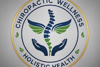 design a professional chiropractic logo for your clinic or brand