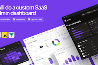 do a custom saas admin dashboard