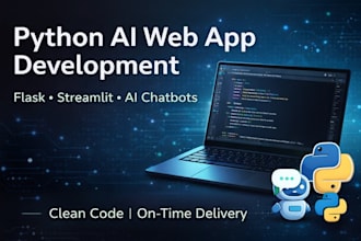 build python, flask, or ai web applications