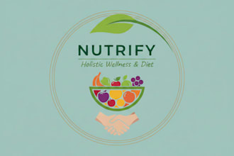 design a professional nutritionist logo for your brand or clinic