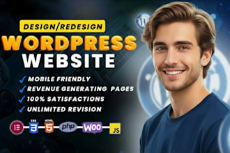 design and develop a responsive modern wordpress website for your business