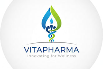 design a professional pharmaceutical logo for your company or brand