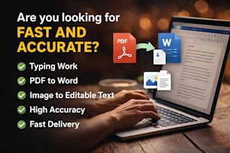 convert PDF to word, image to text and do fast typing