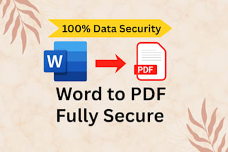 convert your word file into PDF