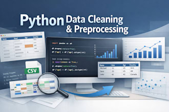 clean and preprocess your dataset using python for analysis