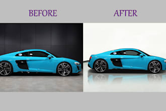 edit car photo automotive background removal and shadow