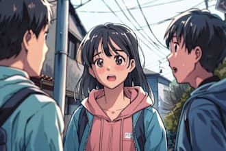 manga comic anime comic book illustration webtoon comic