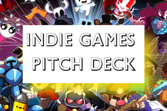 do investor ready indie gaming video game studio esports pitchdeck for developer