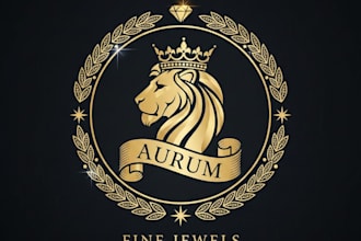 design a luxury jewelry logo for your brand or shop