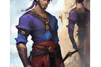 create custom dnd character illustration