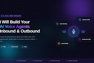 build you voice agents using n8n, eleven labs or vapi, both inbound or outbound