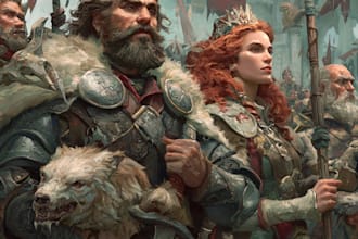 draw high quality fantasy illustration