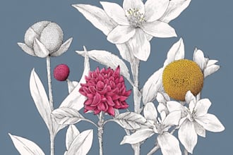 create a beautiful vintage botanical illustration