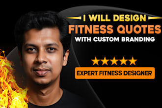 design high engagement fitness quotes with your branding for social media