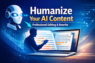 humanize, rewrite, and edit your content generated by ai