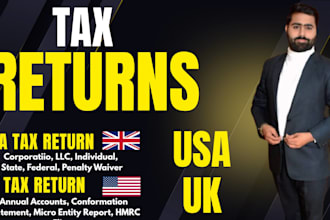 file USA llc tax return and UK company tax return