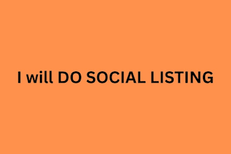 do social listing and data entry