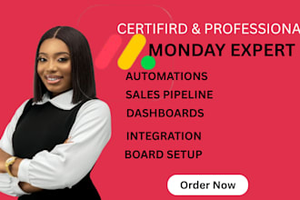 set up monday com CRM project management  automation expert