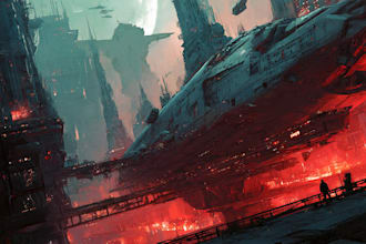 creative photorealistic science fiction illustration