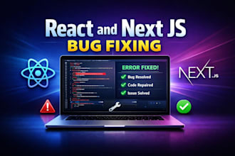 fix react and next js bugs and errors