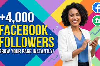 add new 4,000 facebook followers
