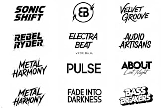design vintage dope music, dj, band, artist or musician logo for your business