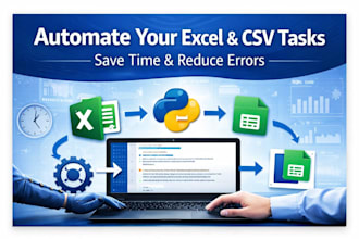 automate excel and CSV workflows using python