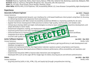 provide an ats friendly editable PDF resume template