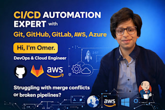 create, set up and manage ci cd pipeline for gitlab github aws devops deployment
