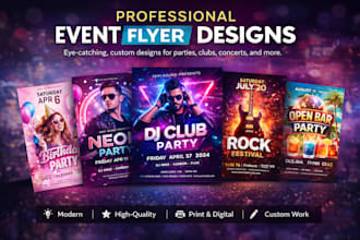 create a custom event flyer or club party poster
