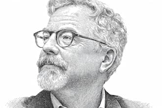 draw a wsj style hedcut portrait