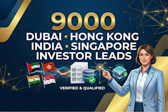 give 9k dubai, hong kong, india, singapore investor leads