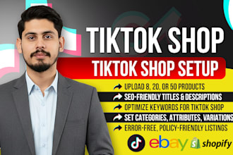 setup tiktok shop and list products on tik tok shop