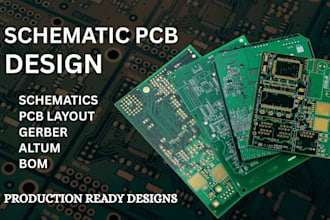 do pcb layout design, pcb schematic design, iot firmware