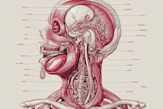 create medical illustration and diagram