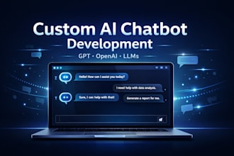 build a custom ai chatbot using gpt, openai, or llms