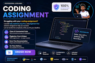 professionally complete your coding assignment