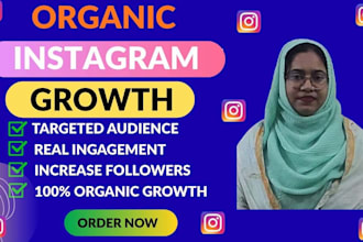 manage, grow, and promote  your instagram  organically