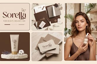 design business logo and branding kit with brand identity